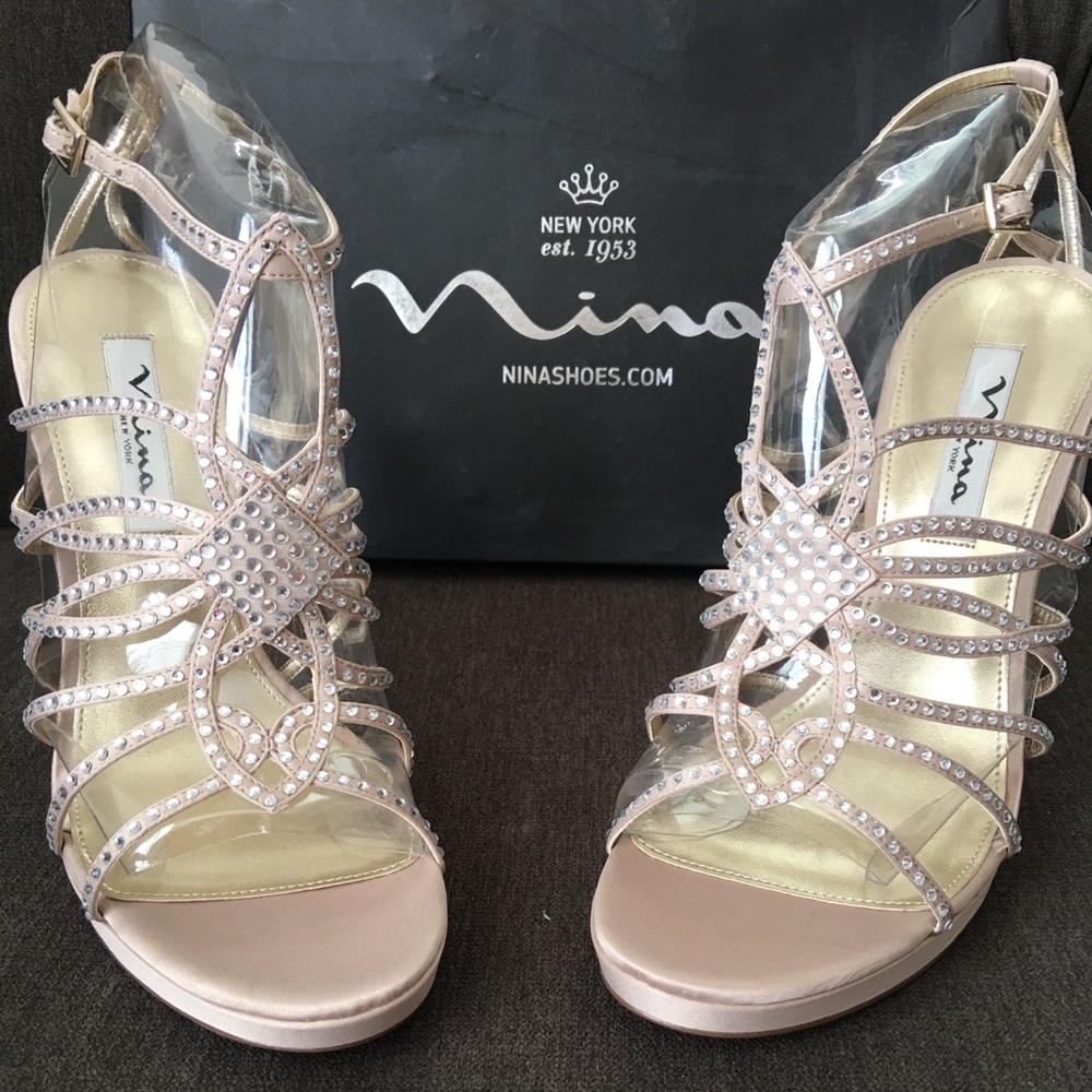 Nina Dress sandal champagne color